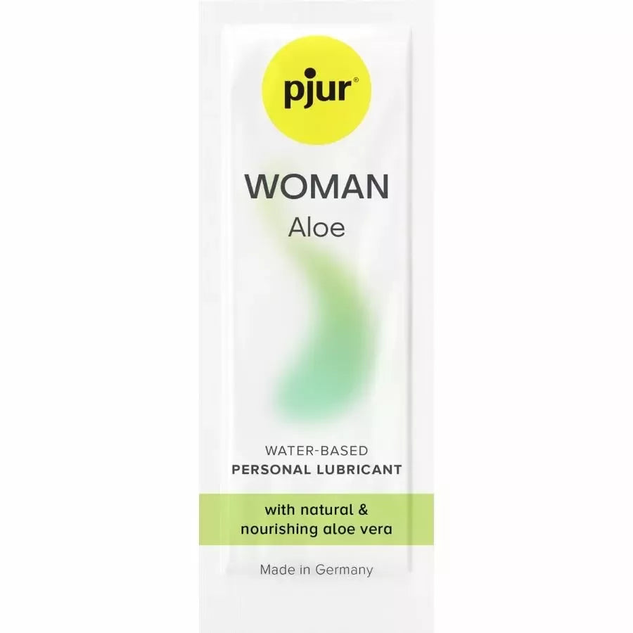 pjur Woman Aloe vandens pagrindo intymus gelis 2 ml – švelni formulė