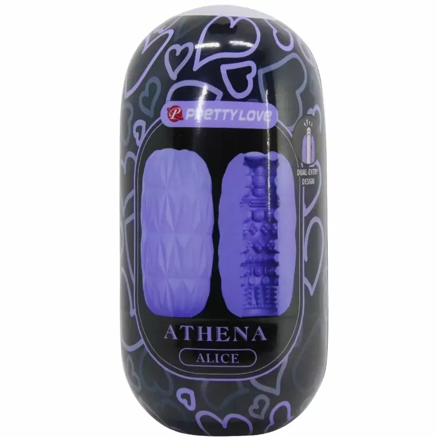 Pretty Love Athena Alice intymus kiaušinio formos masažuoklis, violetinis, TPR, su kelioniniu dėklu
