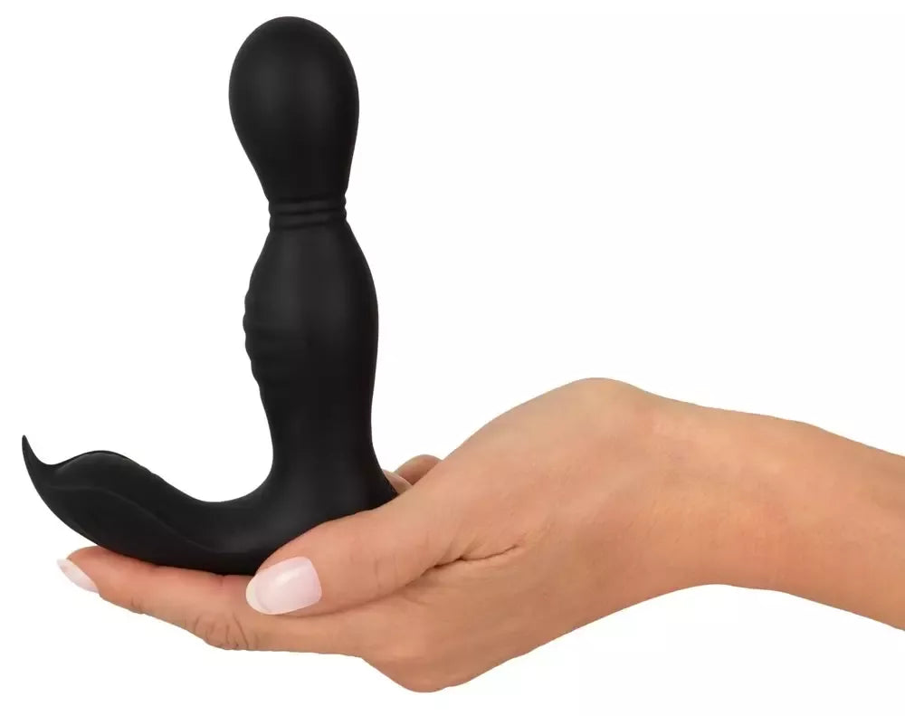 Rebel RC analinis kamštis su dvigubu varikliu, silikoninis, juodas, 13,7 cm, įkraunamas USB