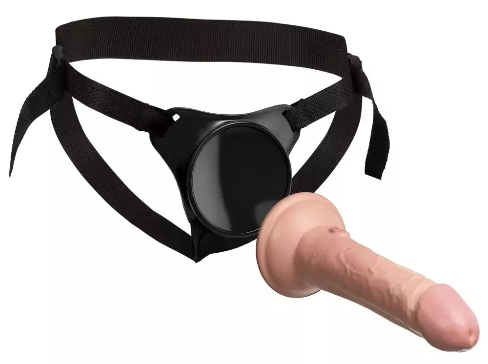 Reguliuojama „strap-on“ diržų sistema King Cock Elite Beginner, juoda