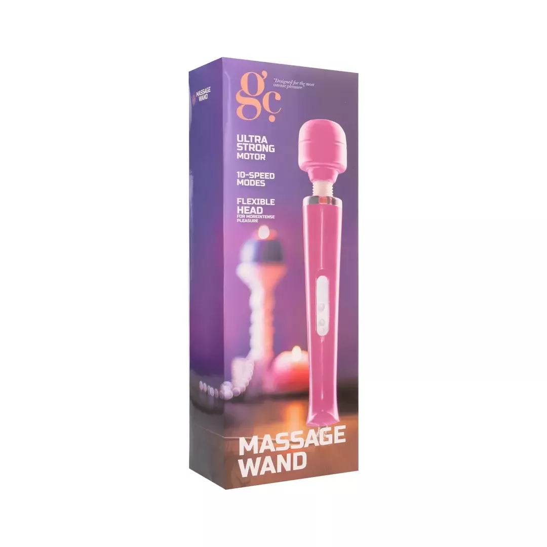 Satisfyer Power Flower masažo lazdelė, rožinė, 10 greičių, lanksti galvutė