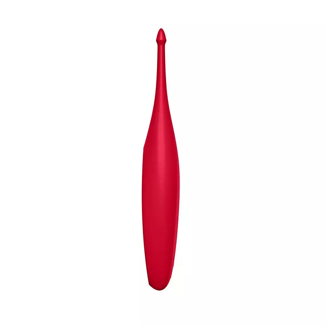 Satisfyer Twirling Fun Tip vibratorius – kompaktiškas, vandeniui atsparus, magentos spalvos
