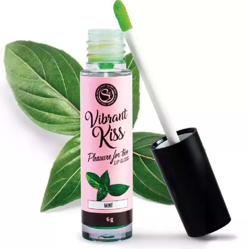 SECRETPLAY Vibrant Kiss Mint lūpų blizgesys – gaivinantis dilgčiojimas, 6g