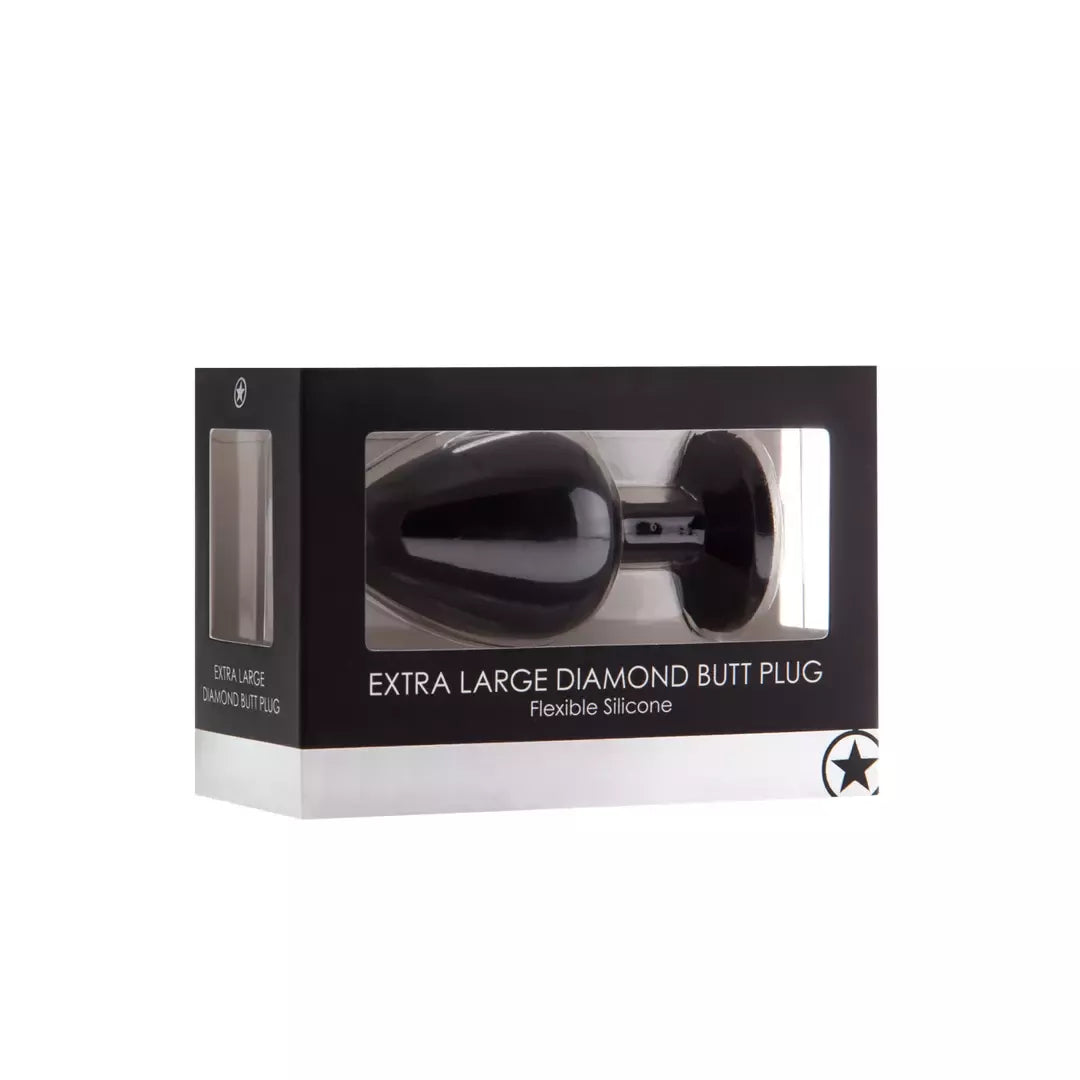 Sinner Gear silikoninis analinis kamštis Extra Large su dekoratyviniu brangakmeniu