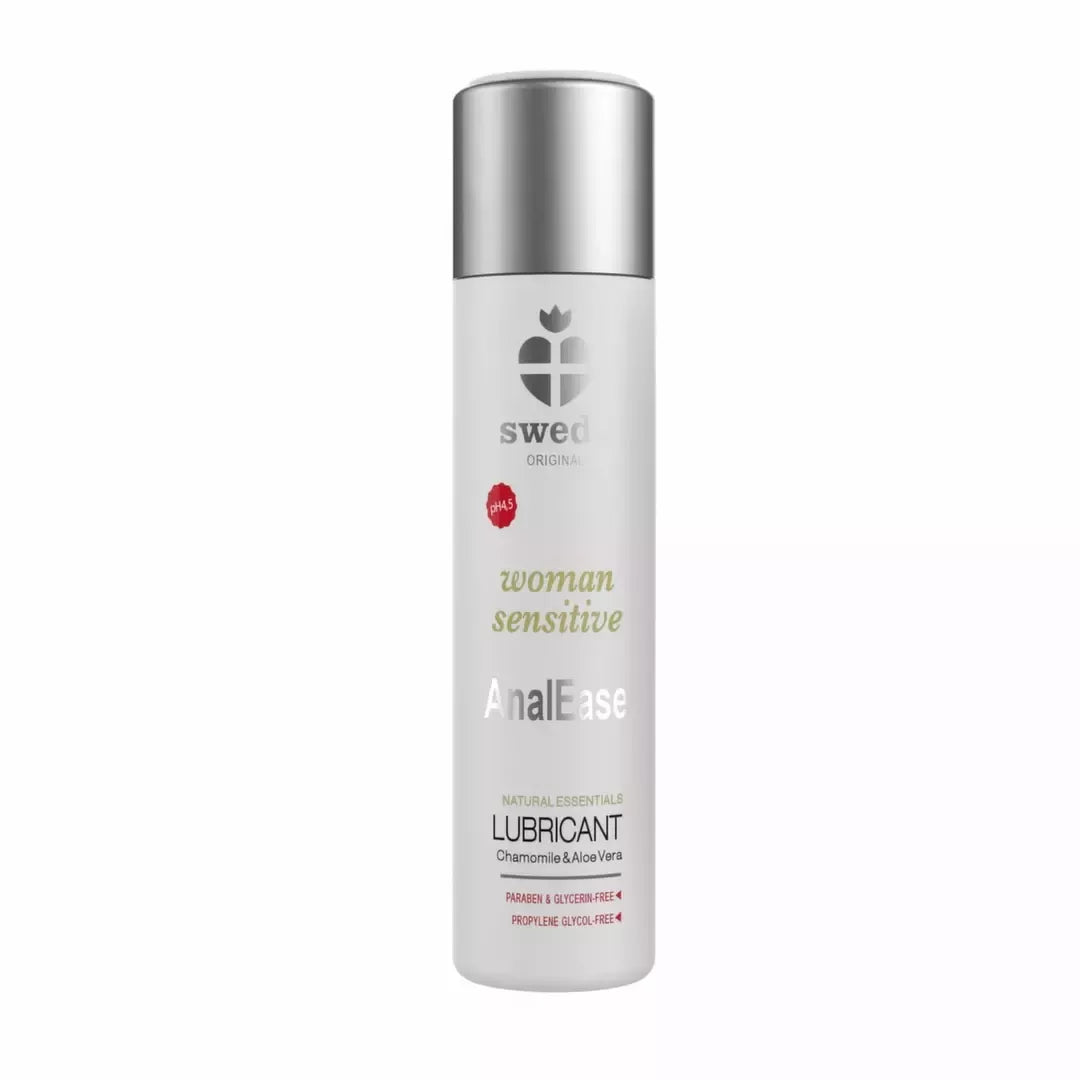 Swede Woman Sensitive AnalEase vandens pagrindo lubrikantas 120 ml – alavijas ir ramunėlės