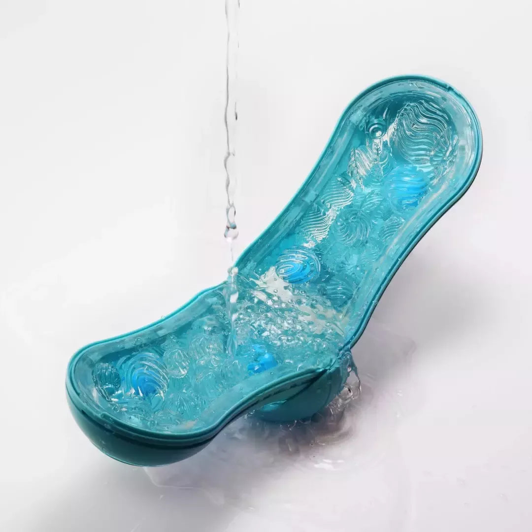 Tenga Flip Orb Intimate Stimulation Device Ocean Blue novatoriško dizaino prietaisas