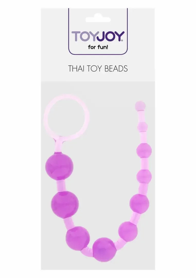 TOYJOY Thai Toy Beads lankstus silikoninis modelis, juodas