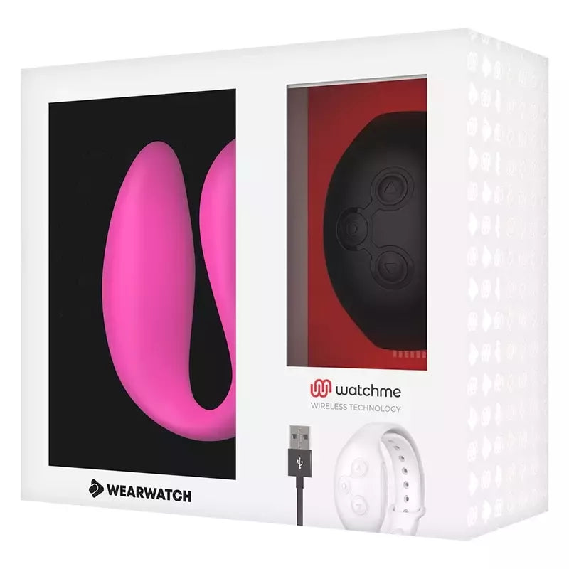 WEARWATCH WATCHME Dual Technology Intimate Machine fuksijos/juodos spalvos, nuotolinio valdymo