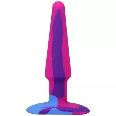A-Play Groovy Silikoninis išangės kamštis 12 cm, daugiaspalvis – Lankstus smailėjantis modelis