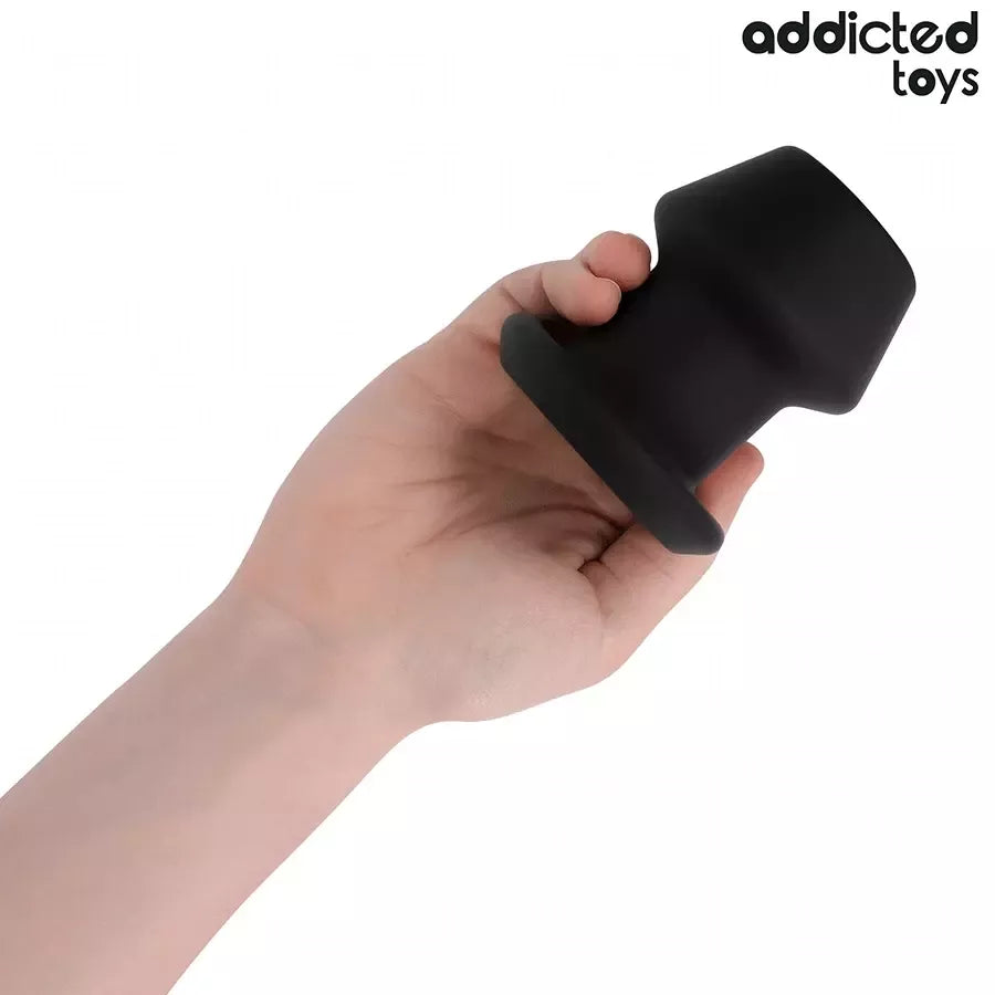 „Addicted Toys Extreme Hollow Plug“ silikoninis analinis kaištis M, 8,7 cm – anatominės formos