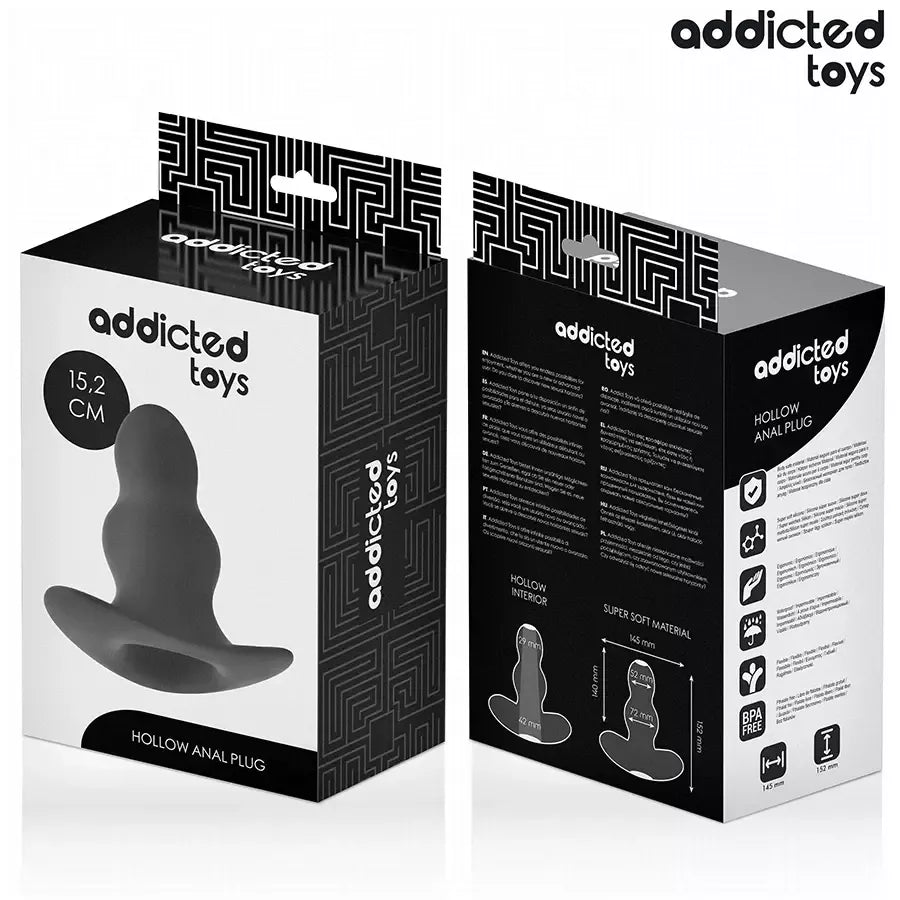 Addicted Toys Silicone Hollow Plug XXL 15,2 cm – Lanksti anatominė sistema