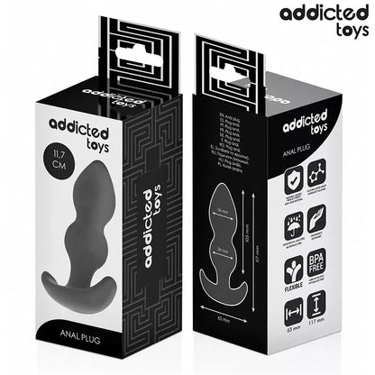 Addicted Toys silikoninis kamštis Large 11,7 cm – ergonomiška forma, medicininė kokybė