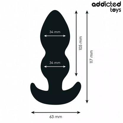 Addicted Toys silikoninis kamštis Large 11,7 cm – ergonomiška forma, medicininė kokybė