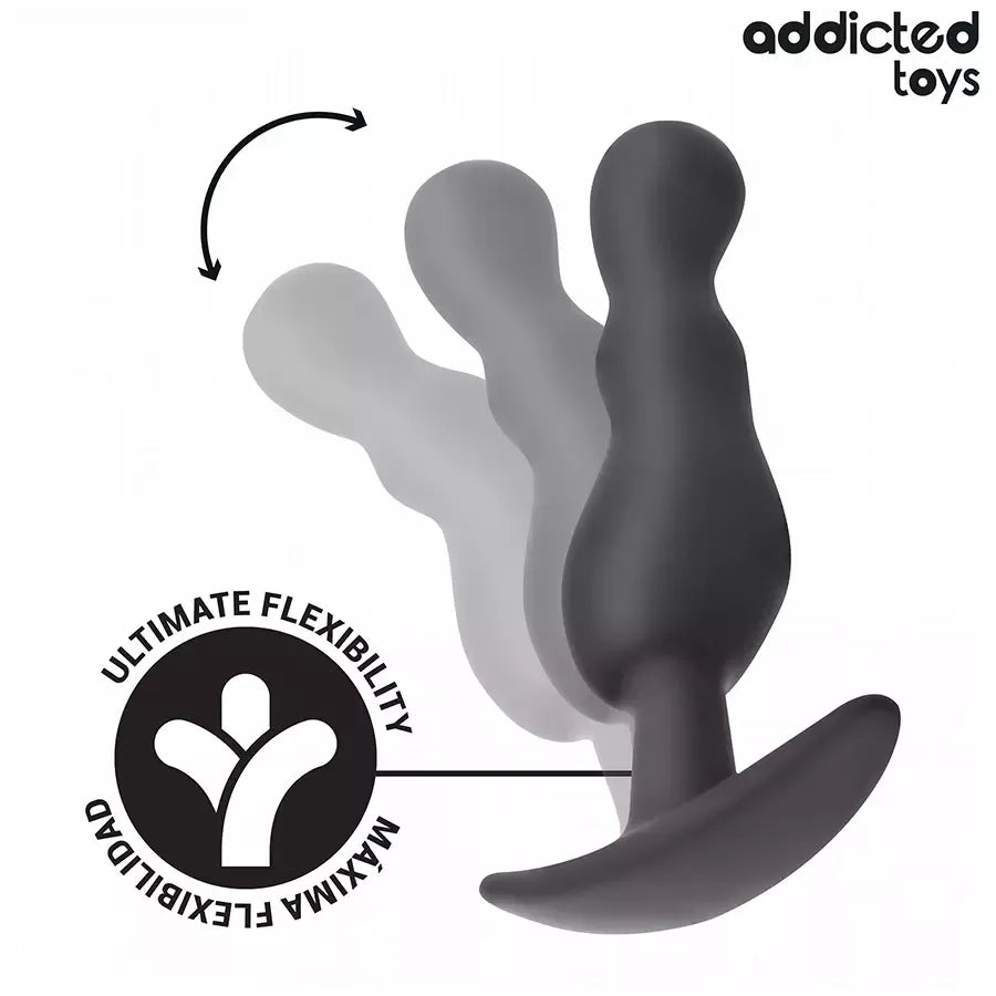 ADDICTED Toys silikoninių kištukų (plug) rinkinys, 1 modelis – 3 dydžiai, ergonomiškas dizainas