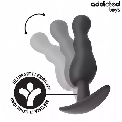 ADDICTED Toys silikoninių kištukų (plug) rinkinys, 1 modelis – 3 dydžiai, ergonomiškas dizainas