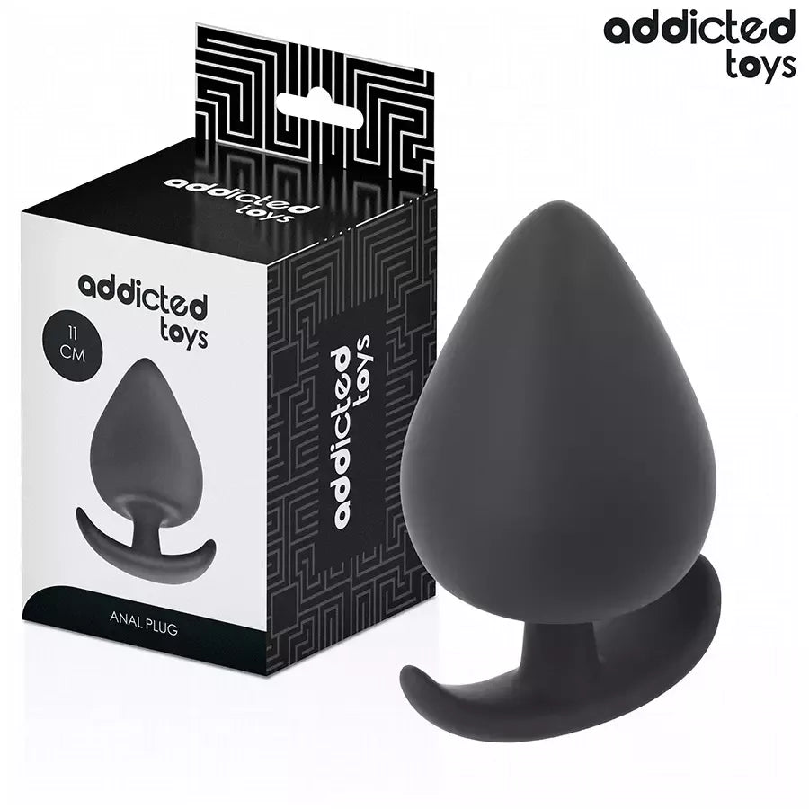 Addicted Toys XXL silikoninis analinis kamštis 11 cm – Ergonomiškas, medicininės klasės modelis
