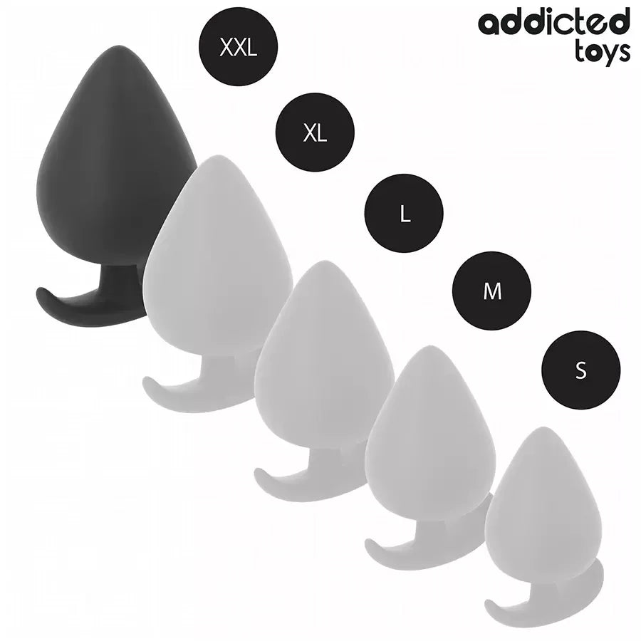 Addicted Toys XXL silikoninis analinis kamštis 11 cm – Ergonomiškas, medicininės klasės modelis
