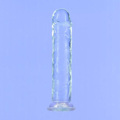 Addiction Crystal Addiction Intimate Machine 23 cm skaidrus TPE su siurbtuku