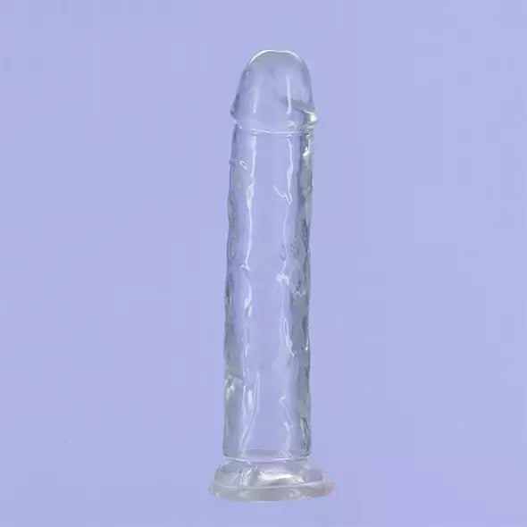 Addiction Crystal Addiction skaidrus vertikalus modelis 18 cm su siurbtuku
