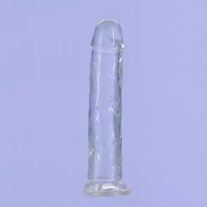 Addiction Crystal Addiction skaidrus vertikalus modelis 18 cm su siurbtuku