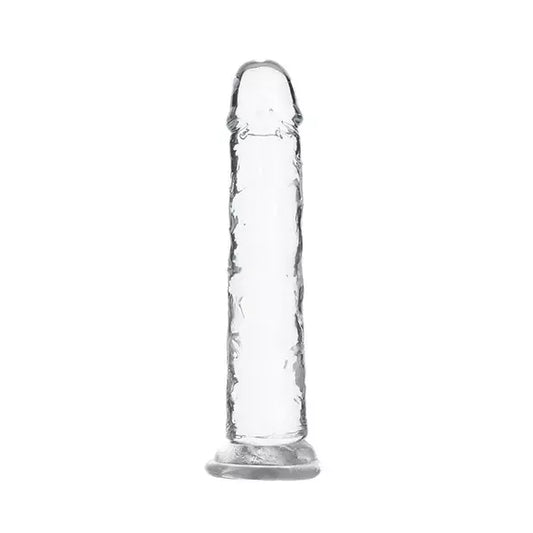 Addiction Crystal Addiction skaidrus vertikalus modelis 18 cm su siurbtuku