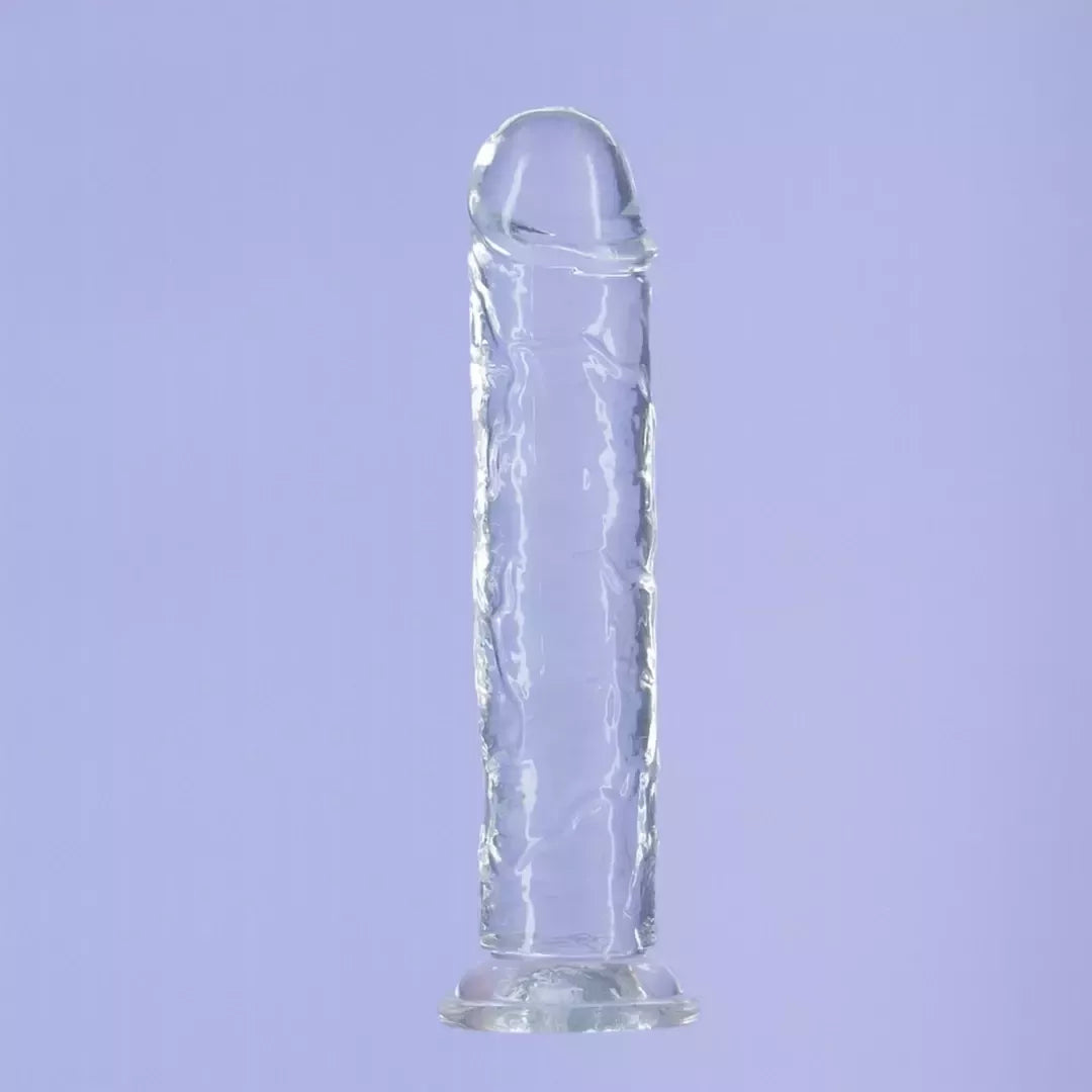 Addiction Crystal Addiction vertikalus modelis, 20 cm, skaidrus, su PowerBullet