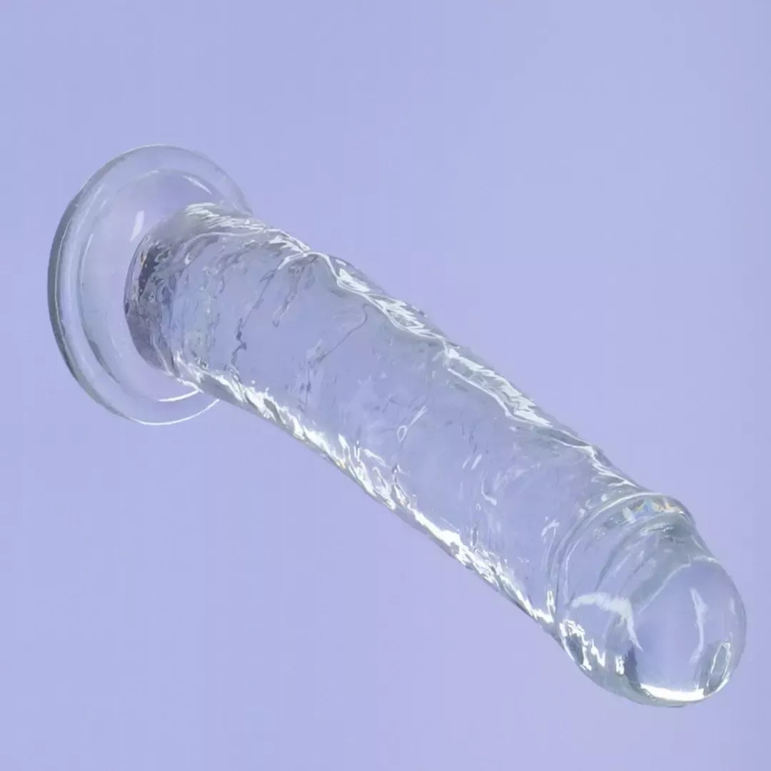Addiction Crystal Addiction vertikalus modelis, 20 cm, skaidrus, su PowerBullet