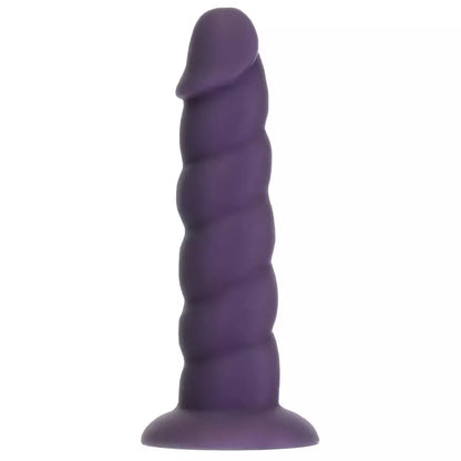 Addiction Fantasy 18 cm vienaragio modelis, violetinis, silikoninis, su siurbtuku