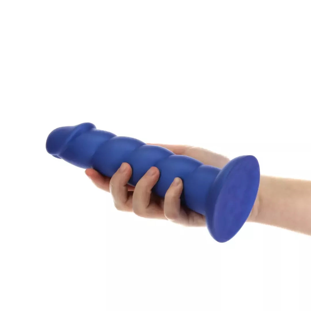 Addiction Fantasy 20 cm intymus modelis Unicorn Blue, silikoninis, briaunotas