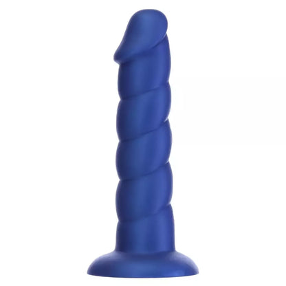 Addiction Fantasy 20 cm intymus modelis Unicorn Blue, silikoninis, briaunotas