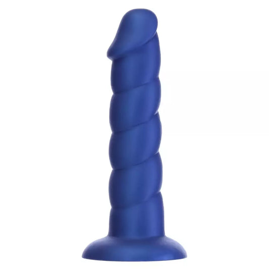 Addiction Fantasy 20 cm intymus modelis Unicorn Blue, silikoninis, briaunotas