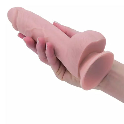 Addiction Mark 19 cm anatominis modelis su vakuuminiu pagrindu, smėlio spalvos