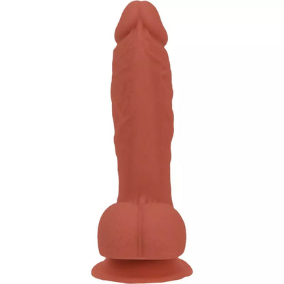 Addiction Steven silikoninis intymus modelis, 19 cm, karamelės spalvos, su vibruojančia kulka