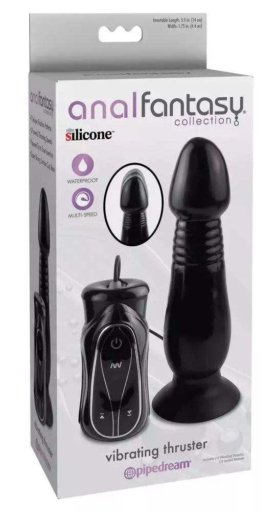 AFC Black Vibrating Thruster – 7 režimai, 3 stūmimo greičiai, 14 cm