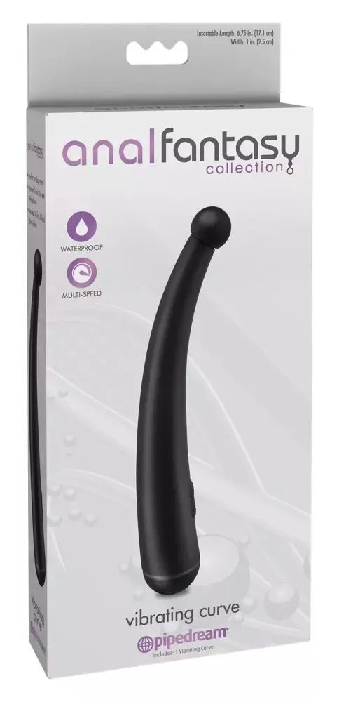 AFC Curve Black intymus stimuliatorius su kelių lygių vibracija 20,4 cm