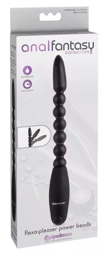 AFC Flexa-Pleaser Power Beads lankstus vibruojantis masažuoklis 26,7 cm