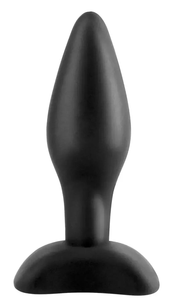 AFC Mini Elite silikoninis analinis kaištis, juodas, 7,5 cm, ergonomiškas dizainas