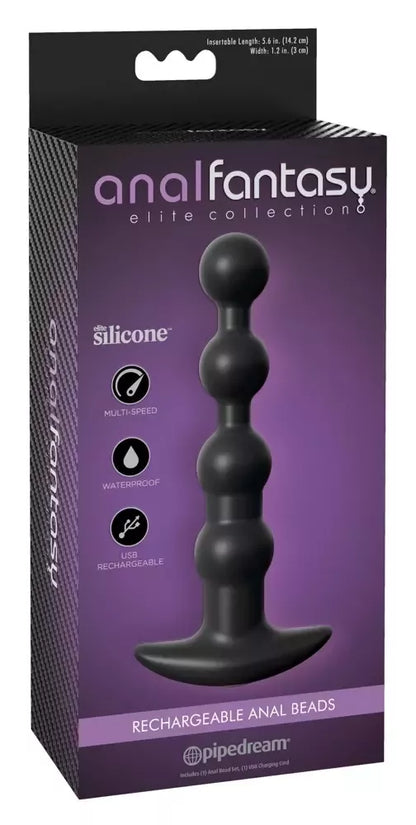 AFE Intimate Silicone analinė sistema, įkraunama, 17 cm, juoda