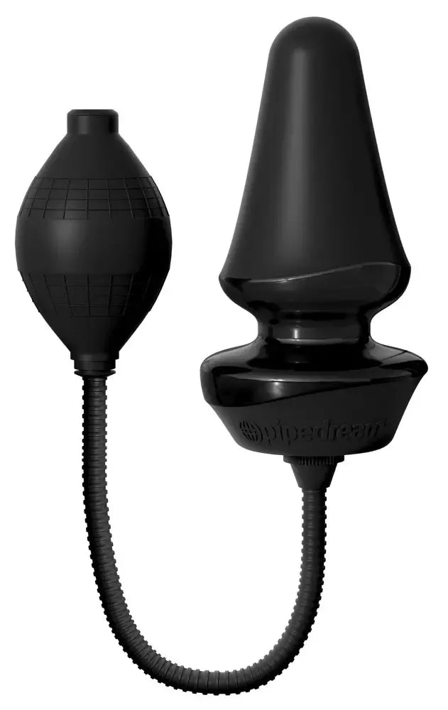„AFE Silicone Inflatable Anal Trainer Plug“ 12,4 cm, juodas, atsparus vandeniui