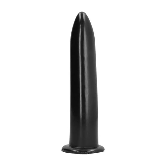All Black 20 cm intymus modelis – lankstus, lygus paviršius, juodas