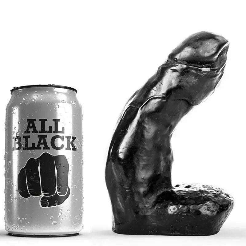 All Black AB41 kompaktiškas anatominis intymus prietaisas, 15 cm, juodas