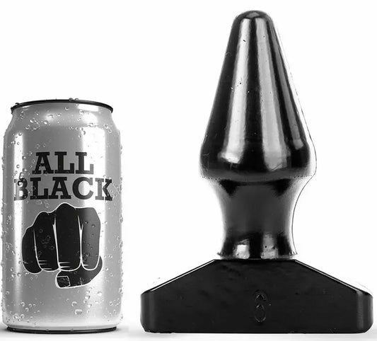 All Black AB46 Intimate Cone Plug 15,5 cm PVC vandeniui atsparus juodas