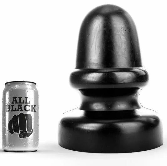 All Black AB72 Intimate Plug 23 cm PVC juodas hipoalerginis pagrindas