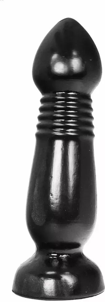 All Black Champagne-Shaped Intimate Plug 27,5 cm, juodas