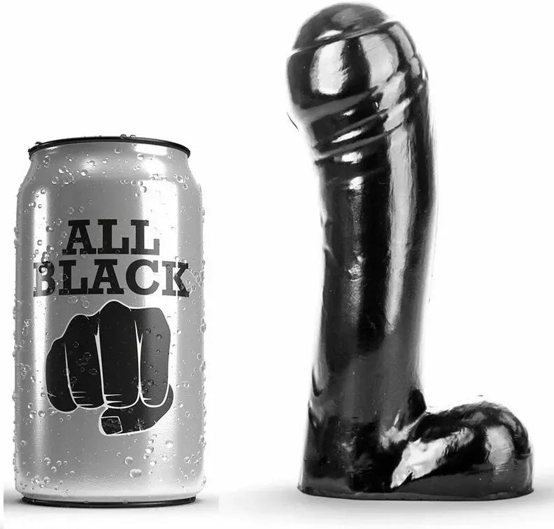 All Black Intimate Model Black 15 cm – kompaktiškas anatominis dizainas
