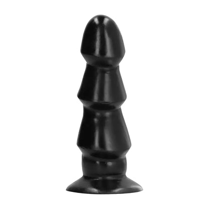 All Black Model 5530 daugiažiedis intymus silikoninis prietaisas 17 cm juodas