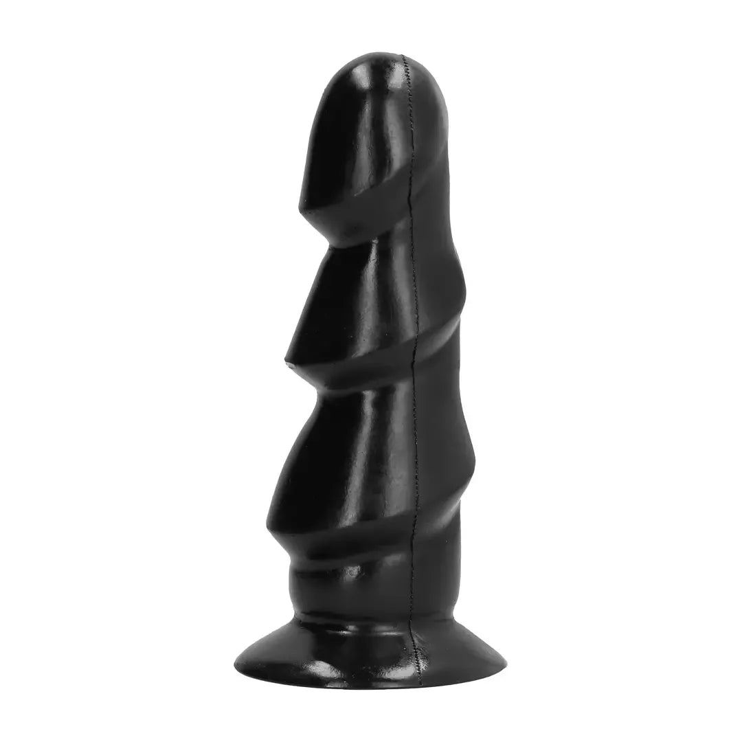 All Black Model 5530 daugiažiedis intymus silikoninis prietaisas 17 cm juodas