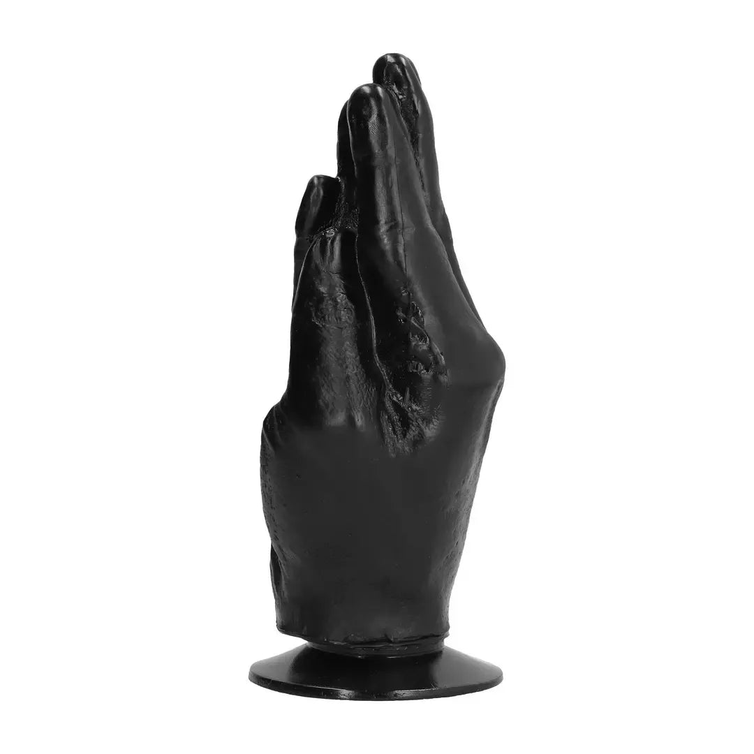All Black modelis 21 cm – ergonomiškas juodas intymus aksesuaras