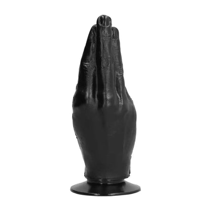 All Black modelis 21 cm – ergonomiškas juodas intymus aksesuaras