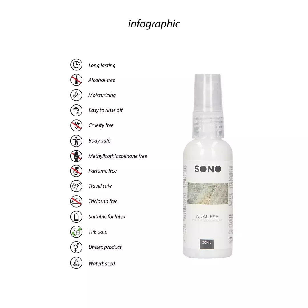 Anal Ese Comfort Glide Numbing Cream 50 ml – raminamoji intymi formulė